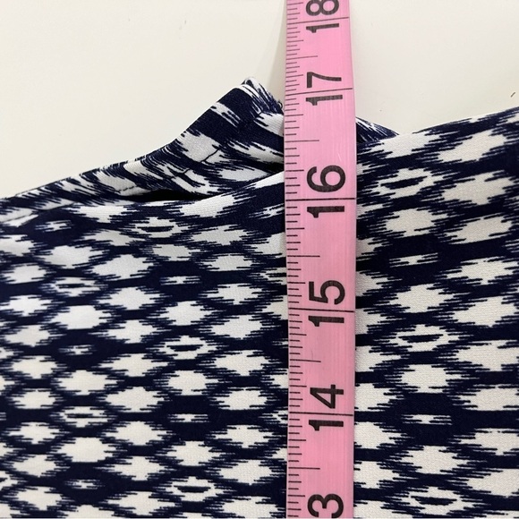 Vince Camuto Dress Blue White V Neck Sleeveless Maxi - Picture 14 of 16